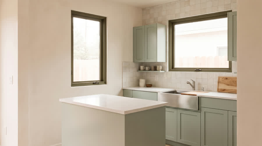 An CADU kitchen at the Select level.