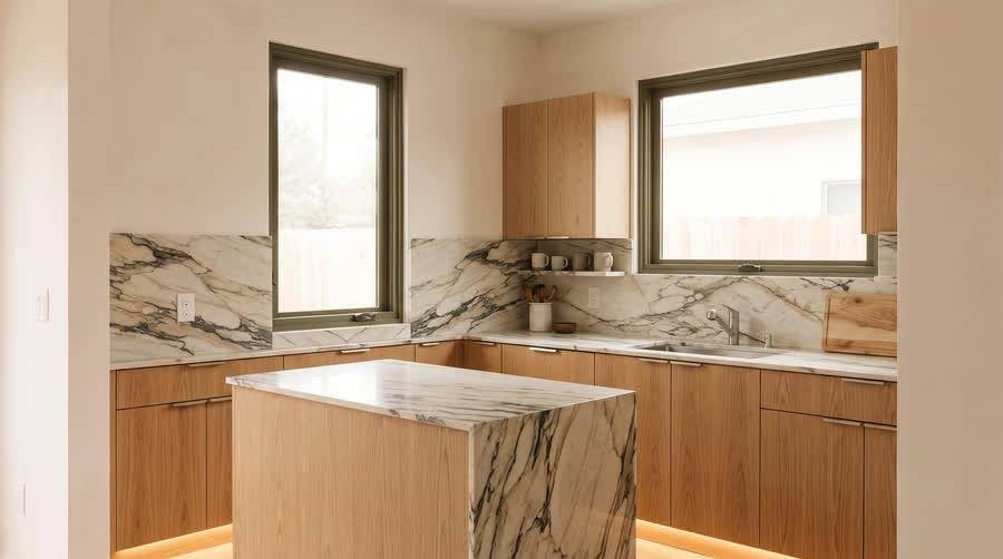 An CADU kitchen at the Signature level.
